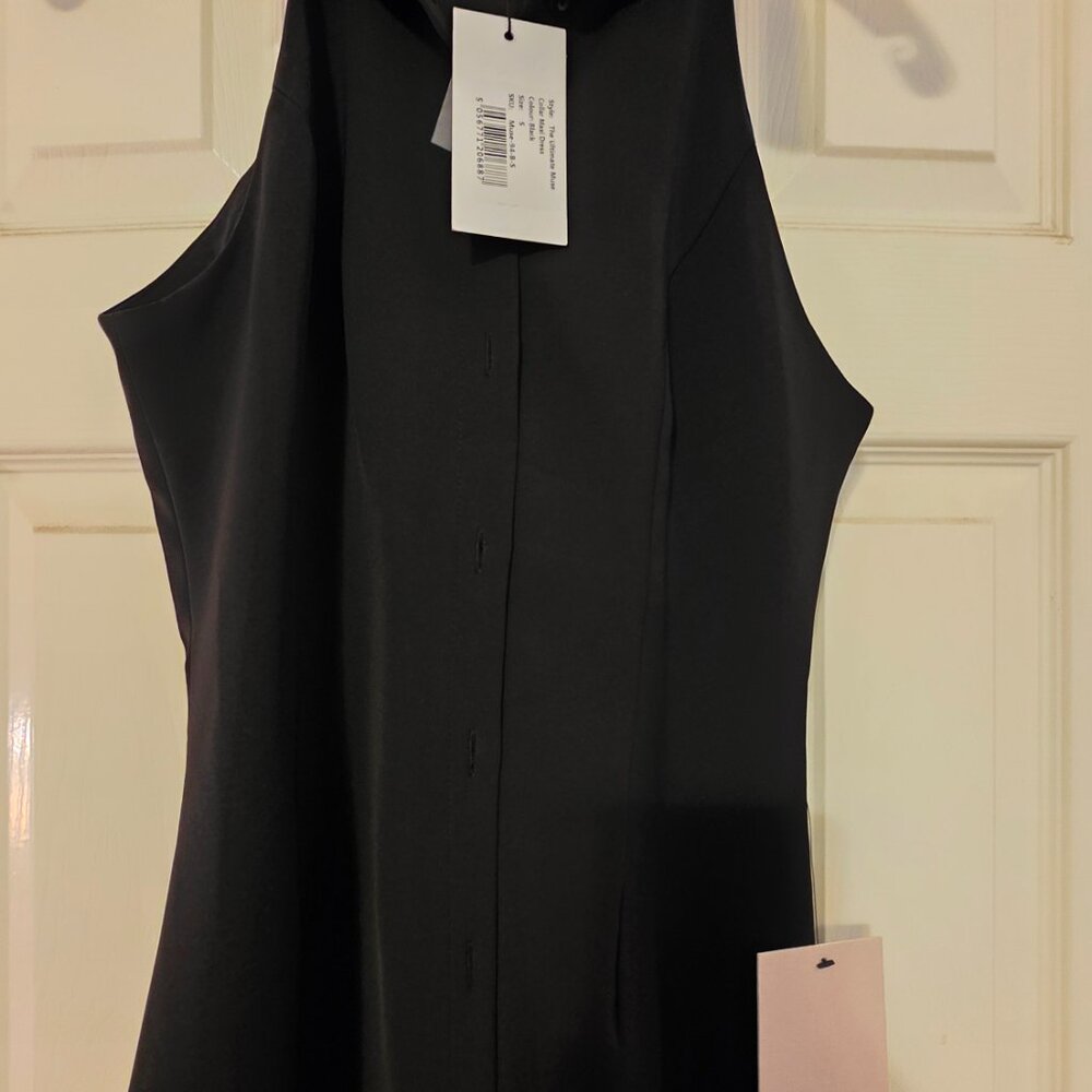 Odd Muse Collar Black Maxi Dress - Picture 6 of 8